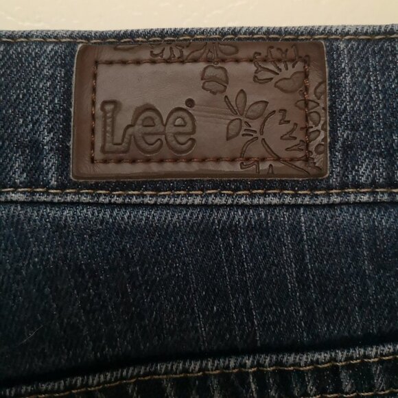 Lee Ladies Relaxed Straight Leg Blue Jeans - Picture 5 of 6
